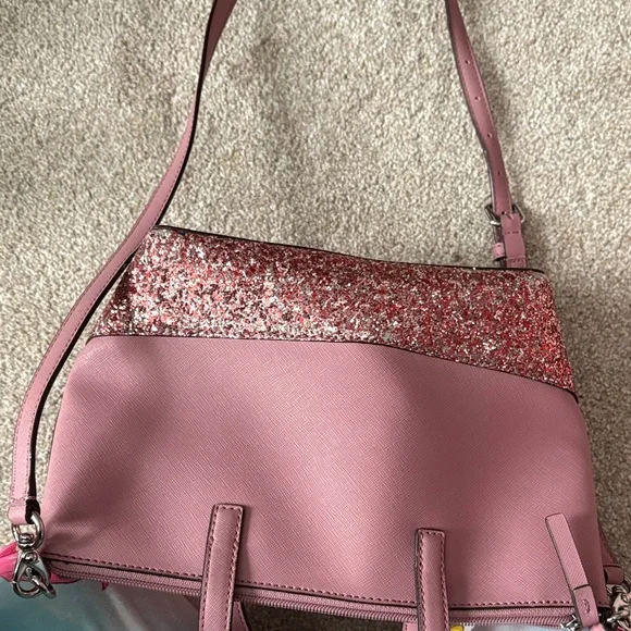 Kate Spade Rose Pink Glitter Crossbody Bag - Picture 3 of 7